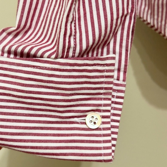 Y2K Vintage Juicy Couture Pink and White Long Sleeve Shirt - Picture 6 of 7